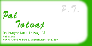 pal tolvaj business card